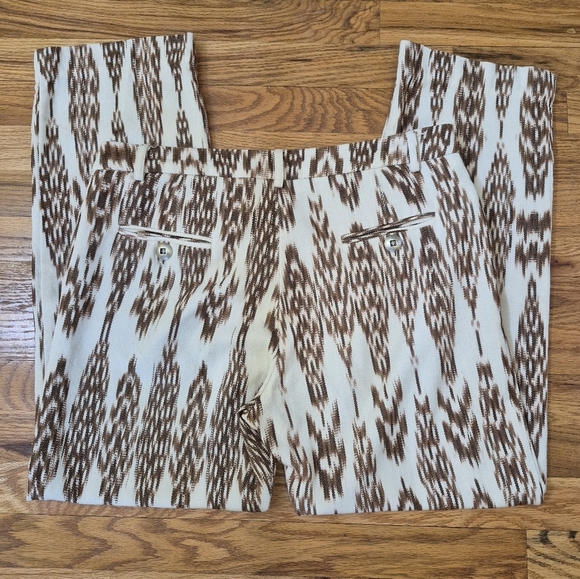 Alix of Bobemia Ezra Feather Ikat 100% Cotton Boho Chic Pant(M) - Picture 7 of 13